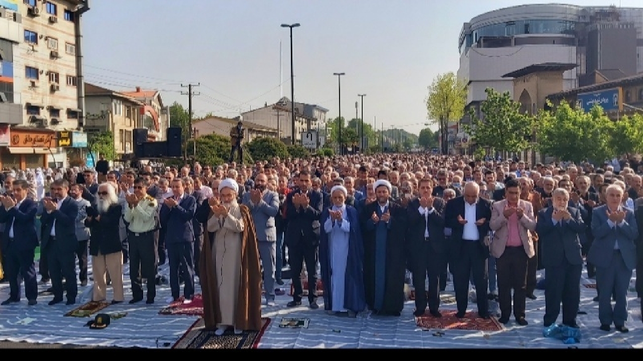 اقامه نماز عید سعید فطر در گیلان