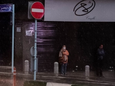 طوفان، باران و رعد و برق در تهران