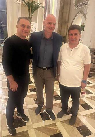 عکس | دیدار قلعه‌نویی و ماجدی با رئیس فیفا، اسکالونی و فلیک