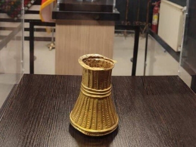 نمایش جام «تول تالش» در موزه باستان‌شناسی رشت