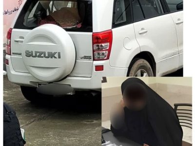 متکدی شاسی بلند سوار غیربومی در رشت بازداشت شد