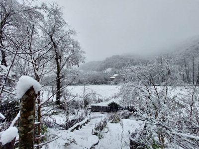 باران و برف در راه گیلان