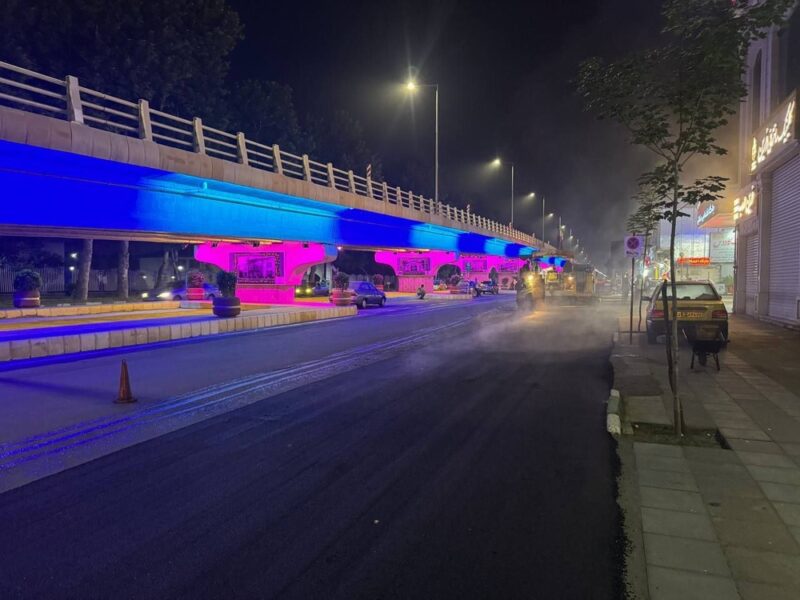 عملیات آسفالت خیابان باهنر رشت آغاز شد