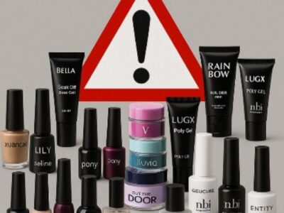 اعلام اسامی محصولات آرایشی ناخن غیر مجاز