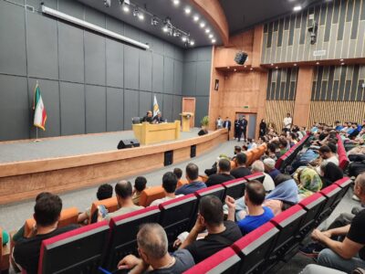 حضور مدیرعامل و اعضای هیئت مدیره منطقه آزاد انزلی در جمع تجار مجتمع ونوس