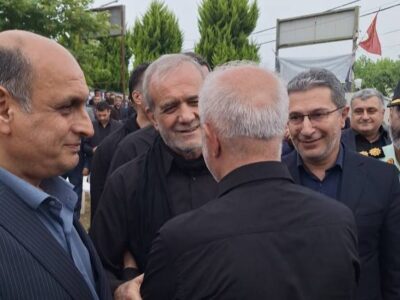 حضور رییس جمهور در مراسم سوم پدر جبار کوچکی‌نژاد