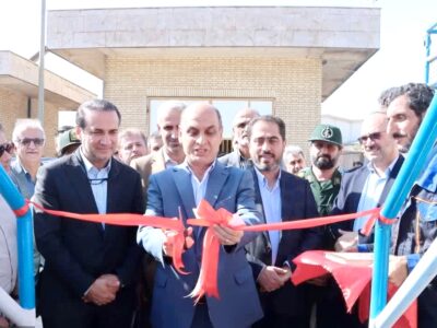 افتتاح تصفیه خانه شهرک صنعتی لوشان با حضور استاندار گیلان