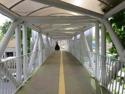 رشت فقط یک پل مکانیزه عابرپیاده فعال دارد