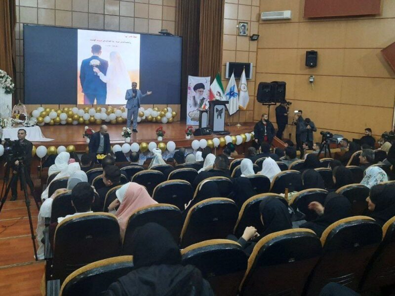 آغاز زندگی مشترک ۴۱زوج دانشجوی دانشگاه آزاد اسلامی گیلان